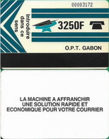 Gabon - OPT (Autelca) - New Logo (Blue), Reverse ''La Machine.. '' - Cn. 000xxxxx Normal 0, 3.250Fcfa, Used - Gabun