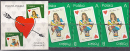 Poland 1997 - Playing Cards: Queen And King Of Hearts - Booklet - Mi MH 1 (3634-3635) ** MNH - Libretti