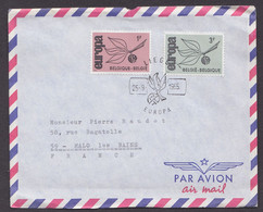 BELGIQUE FDC 1er JOUR EUROPA 1965 CIRCULE - 1951-1960