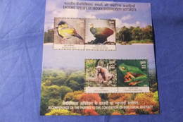 India 2012 Michel Block 104 Vogelwelt MNH - Blocs-feuillets