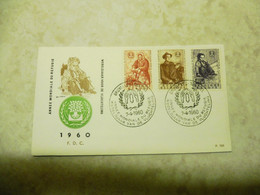 Fdc Belgique Belgie 1960 Refugies    / Fdc Z/s 1128/1130 Vluchteling Perfect Parfait - 1951-1960