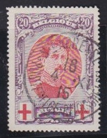 Belgie  .   OBP    .   134     .     O        .    Gestempeld     .   /   .   Oblitéré - 1914-1915 Croix-Rouge