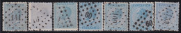 Belgie  .   OBP    .    18 7x       .     O        .    Gestempeld     .   /   .   Oblitéré - 1865-1866 Profile Left