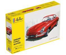 Heller - JAGUAR TYPE E E 3L8 FHC Maquette Kit Plastique Réf. 80709 NBO Neuf 1/24 - Voitures