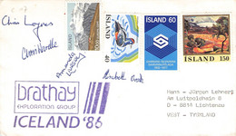 ICELAND - BRATHAY EXPLORATION GROUP ICELAND 86 / 4-25 - Lettres & Documents