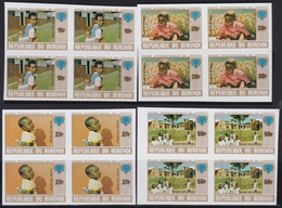 Burundi   .   OBP    .   839B/842B  Blokken    .  Ongetand    .     **   .   Postfris  .   /   .  Neuf SANS Charnière - Unused Stamps