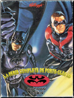 SERIE COMPLETE DE PORTE CLES 3 D BATMAN ROBIN BATGIRL BRRRR 1997 PUBLICITE KELLOGGS DANS SA BOITE - Batman