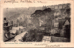 (3 M 46) UK - Very Old - B/w - Posted To France 1903 - Notthingham Partk From The Castle - Nottingham