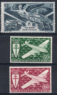 Martinique Timbres-poste Aérienne N°4* à 6* Neufs Charnières TB Cote  : 4.00€ - Airmail