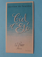 Ciel D'Eté L.T. Piver Paris ( Voir / Zie Photo Pour Detail ) 2 Scans ! - Antiquariat (bis 1960)