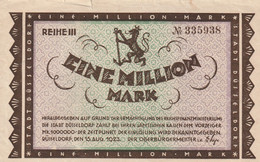 Billet De Nécessité Allemand 1000000 Mark 1923 STAT DUSSELDORF - 1 Mio. Mark