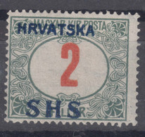 Yugoslavia, Kingdom SHS, Issues For Croatia 1918 Porto Mi#28 Mint Never Hinged - Unused Stamps