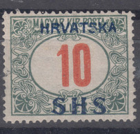 Yugoslavia, Kingdom SHS, Issues For Croatia 1918 Porto Mi#29 Mint Never Hinged - Neufs