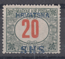 Yugoslavia, Kingdom SHS, Issues For Croatia 1918 Porto Mi#32 Mint Never Hinged - Neufs