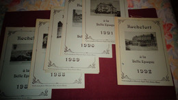 ROCHEFORT 6 Calendriers 1987 1988 1989 1990 1991 1992 Régionalisme Calendriers Avec Des Reproductions De Cartes Postales - Big : 1991-00