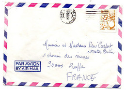 Cuba--lettre De Cuba  Pour Roppe-90 ( France) ...timbre "citron" Seul Sur Lettre ....cachet - Lettres & Documents