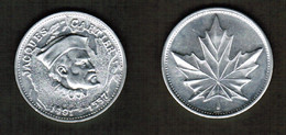 CANADA   MAPLE LEAF "JAQUES CATIER" TOKEN N#199512 (CONDITION AS PER SCAN) (T-150) - Monétaires / De Nécessité