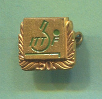 Table Tennis Tischtennis Ping Pong - ITTF International Federation, Vintage Pin  Badge Abzeichen - Table Tennis