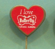 Table Tennis Tischtennis Ping Pong - Butterfly Tamasu, Vintage Pin  Badge Abzeichen - Table Tennis