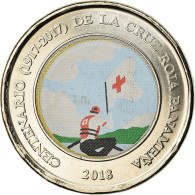 Monnaie, Panama, Anniversaire De La Croix Rouge, Balboa, 2018, SPL, Bi-Metallic - Panama