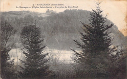 CPA - FRANCE - 70 - FAUCOGNEY - La Montagne Et L'église St Martin - Vue Prise Du Pont Neuf - Faucogney