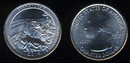 USA Quarter 1/4 Dollar 2014 D, Shenandoah National Park - Virginia, KM#567, Unc - 2010-...: National Parks