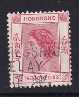 Hong Kong: 1954/62   QE II     SG182a     25c   Rose-red   Used - Gebruikt