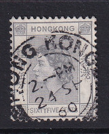 Hong Kong: 1954/62   QE II     SG186      65c       Used - Usados