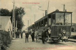 St Girons * Le Départ Du Tram Tramway De Castillon * Locomotive N°1 * Ligne Chemin De Fer - Saint Girons