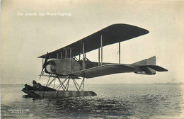 Aviation * Carte Photo * Aviateur Et Avion Ancien * Das Neueste Ago Wasserflugzeug * Hydravion - Other & Unclassified