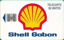 Gabon - OPT (Chip) - Shell Gabon, SC7, No CN., 50Units, Used - Gabun
