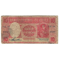 Billet, Chili, 10 Pesos = 1 Condor, 1960, KM:111, AB - Chili