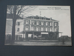 Cpa/AK Gruß Aus Maizières Gasthof Zum Alten Bahnhof Post. Gel. 8.1.16 Beschriftet Schwarz/weiß Selten - Metz Campagne