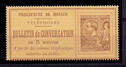 MONACO - TP MONACO - N°1 X TTB - Téléphone