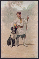 +++ CPA - Illustrateur SOLOMKO - Amis Fidèles - Enfant Et Chien - TSN  R.M. N° 47   // - Solomko, S.