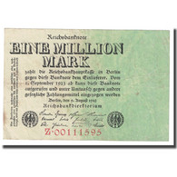 Billet, Allemagne, 1 Million Mark, 1923, 1923-08-09, KM:102a, TTB - 1 Mio. Mark