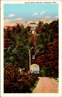 Iowa Dubuque Fourth Street Elevator Curteich - Dubuque