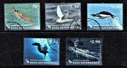 Ross Dependency (NZ) 2013 Antarctic Food Chain Set Of 5 Used - Oblitérés