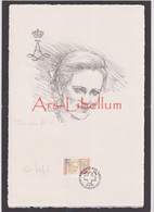 Feuillet D'Art / Tekening / Dessin Original / Signée / A. Velghe / 1995 / N° 2612 / Princesse Astrid / Croix-Rouge - Deluxe Sheetlets [LX]