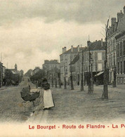 Le Bourget * Route De Flandre Et La Poste * Landau Ancien Enfants Nounous Nourrices Pram Poussette Kinderwagen - Le Bourget