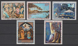 POLYNESIE   1972  TABLEAUX  Used  Complete Set  Yvert N° PA 55/59  Réf   R 281 - Oblitérés