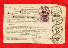 CARTE D'AUDITEUR - TIMBRE FISCAL A 25C - OB BACON LOIRET 24/06/1937 - Radio Broadcasting