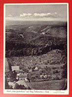 AK Hotel Zum Gartenhaus Mit Burg Falkenstein Im Harz 1940 Fliegeraufnahme - Harzgerode