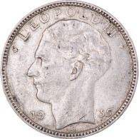 Monnaie, Belgique, Leopold III, 20 Francs, 20 Frank, 1935, TTB, Argent, KM:105 - 20 Francs