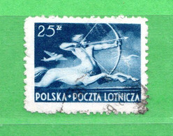 (Us.5) POLONIA ° - AIRMAIL - 1948 - CENTAURE.  Yv. 19. Oblitéré Come Scansione - Used Stamps