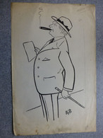 J. COHN, Producteur ? Dessin Original De Georges Breitel, Vers 1925, Encre De Chine, UNIQUE ; G 04 - Dessins