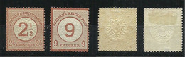 Germany Deutsches Reich 1874 Michel 29 - 30 * - Unused Stamps