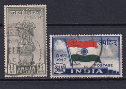 Inde  1947   YT 1/2   ° - Gebruikt