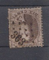 BELGIË - OBP - 1863 - Nr 14A  (PT 363 - (TOURNAY) - Coba + 1.00 € - Postmarks - Points