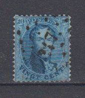 BELGIË - OBP - 1863 - Nr 15A  (PT 217 - (LIEGE) - Coba + 1.00 € - Postmarks - Points